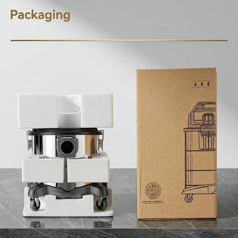 25L wet and dry vacuum cleaner retail color box and master carton packaging