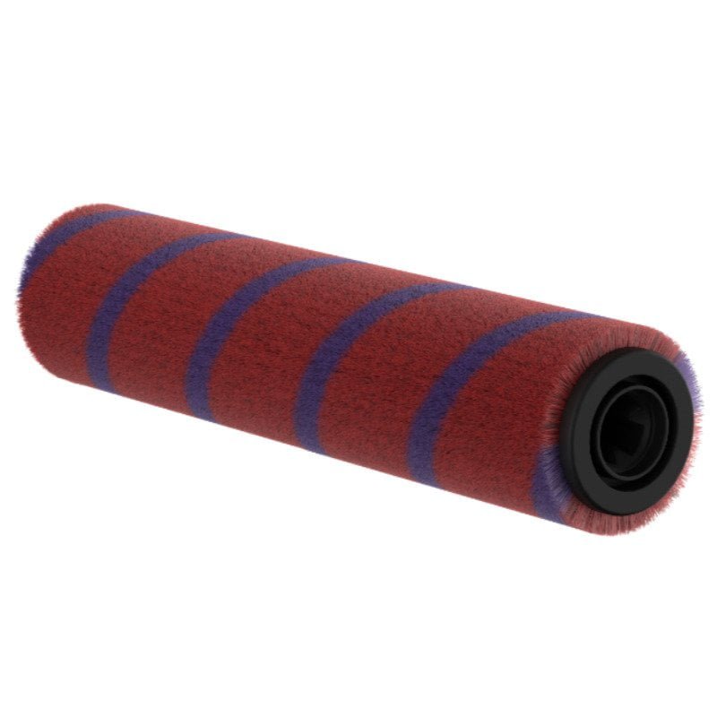 Soft roller brush for collecting fine dust and debris from hard floors