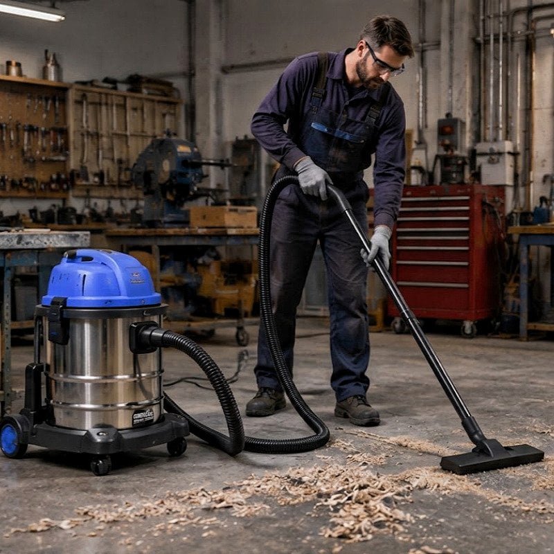 LIYYOU wet and dry vacuum cleaner collecting workshop debris
