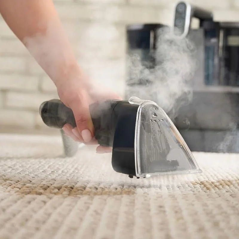 Use brush to loosen dirt from fabric