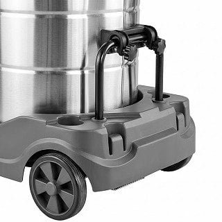 Replaceable metal tank locks for stainless steel wet and dry vacuum cleaner