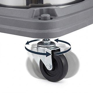 360° pivot tool-free swivel casters for wet and dry vacuum cleaner