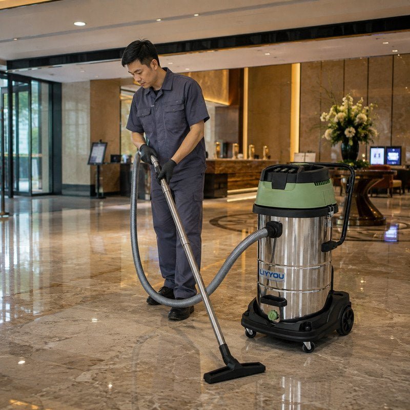 Liyyou LY-601 80L wet and dry vacuum cleaner for commercial cleaning