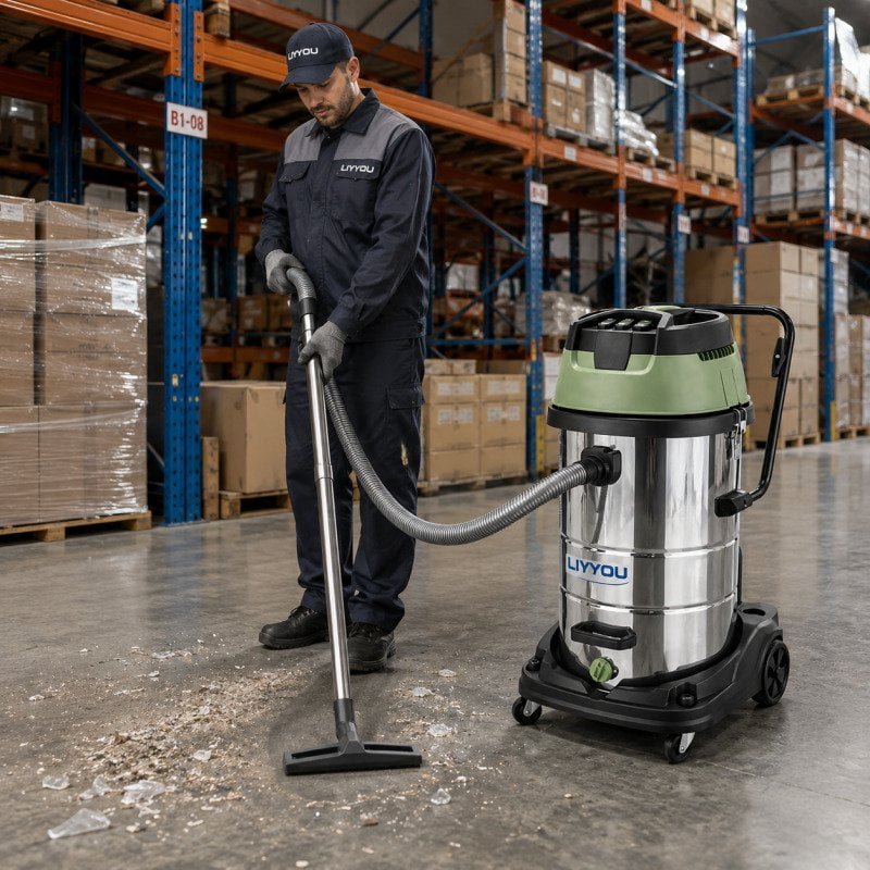 Liyyou LY-601 80L wet and dry vacuum cleaner for warehouse cleaning