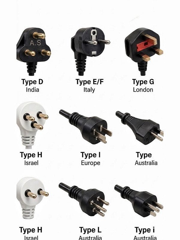 Market-specific plug variants for wet and dry vacuum cleaner