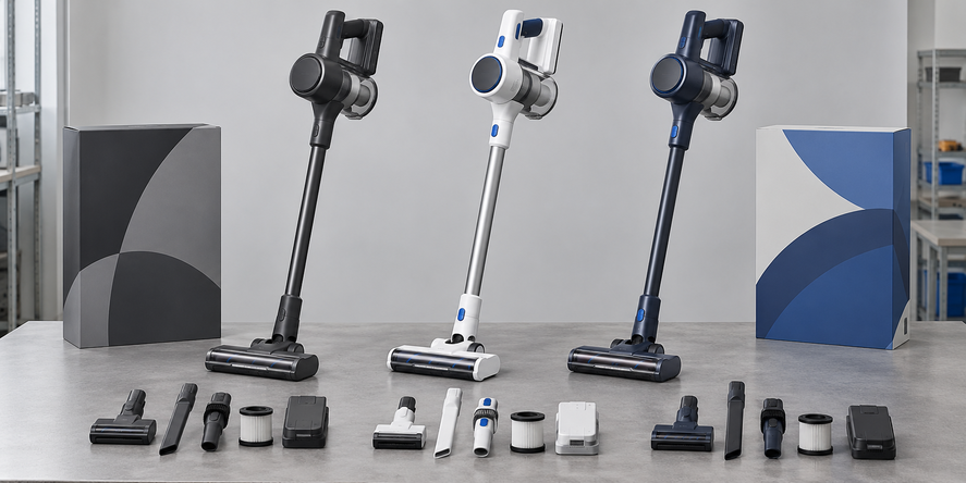 ODM vacuum cleaner platform with custom colors packaging and accessories